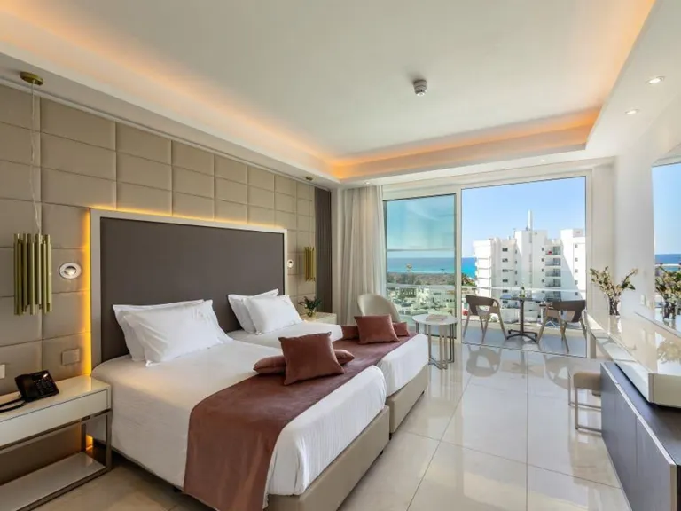 Superior Side Sea View Room — Chrysomare Beach Hotel & Resort, Ayia Napa, Cyprus